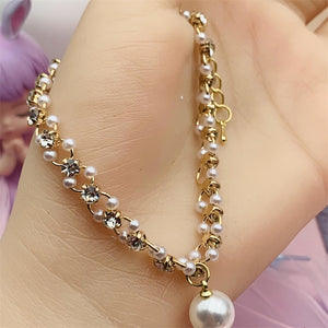 Mini Natural Freshwater Pearl Bracelet Simple Style