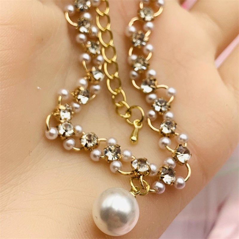 Mini Natural Freshwater Pearl Bracelet Simple Style