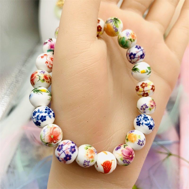 Mysterious Charm From Oriental of QingHua Porcelain Bracelet