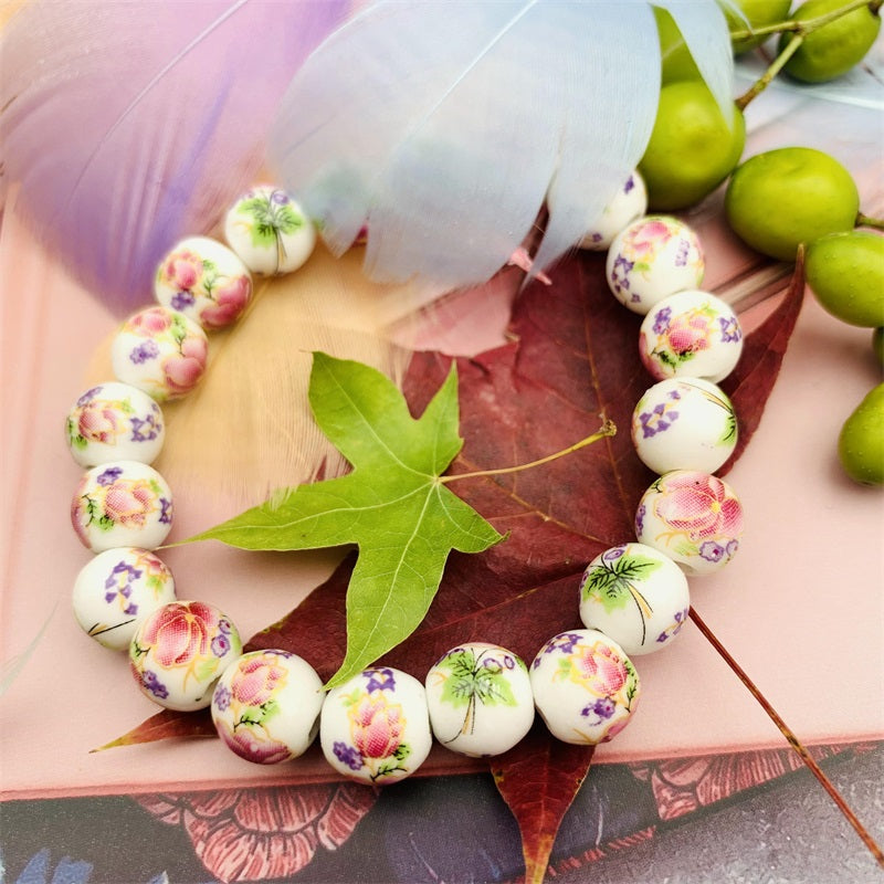 Mysterious Charm From Oriental of QingHua Porcelain Bracelet