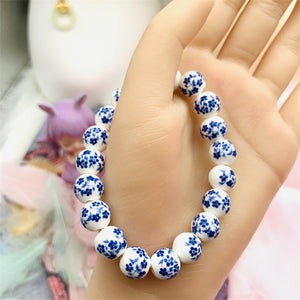 HGSB11  Mysterious Charm From Oriental of QingHua Porcelain Bracelet