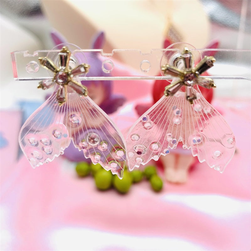 HGSE01 Silver 925 Pin with New Fashion Resin Mermaid Tail Earring