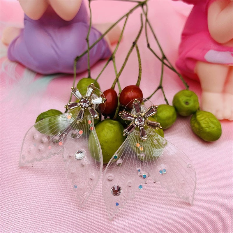 HGSE01 Silver 925 Pin with New Fashion Resin Mermaid Tail Earring